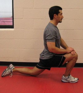 Hip flexor stretch