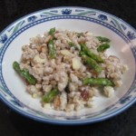 Farro Salad w/ Asparagus, Almonds and Goat Cheese