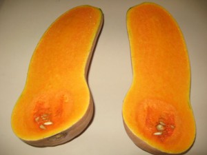 Halved squash