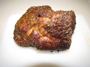 Herb Rubbed Roast Cooked