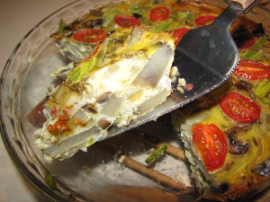 slice of  spanish omelette